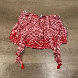 Old navy checkered shorts red small